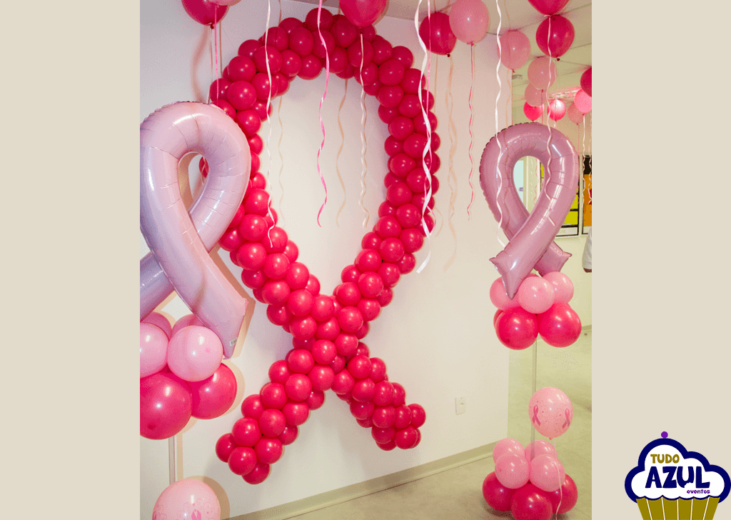 decoração-de-laço-com-balões-outubro-rosa
